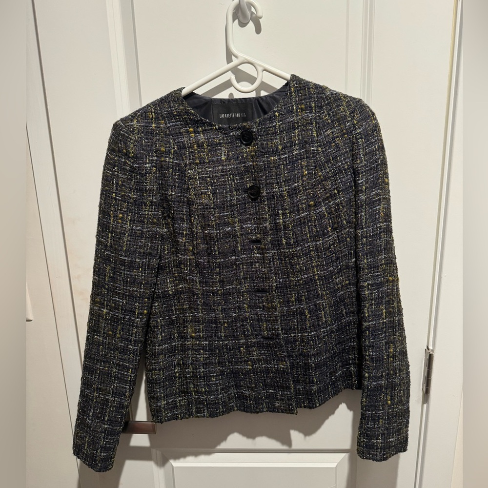 Tweed blazer, size 10. Brand: Lafayette 148 New York.
